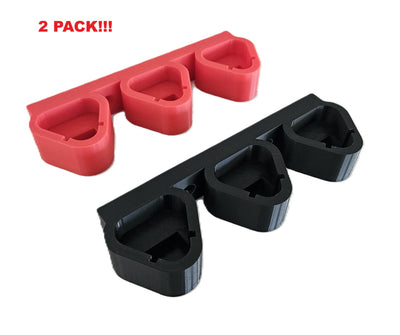 Milwaukee M12 Battery Holder Mount V2 Holds 3 Batteries 2 Pack Michael's Plastics