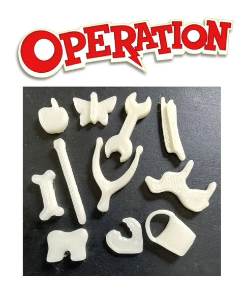 Operation Board Game 2 x Complete Sets Of 11 Replacement Body Spare Parts AU