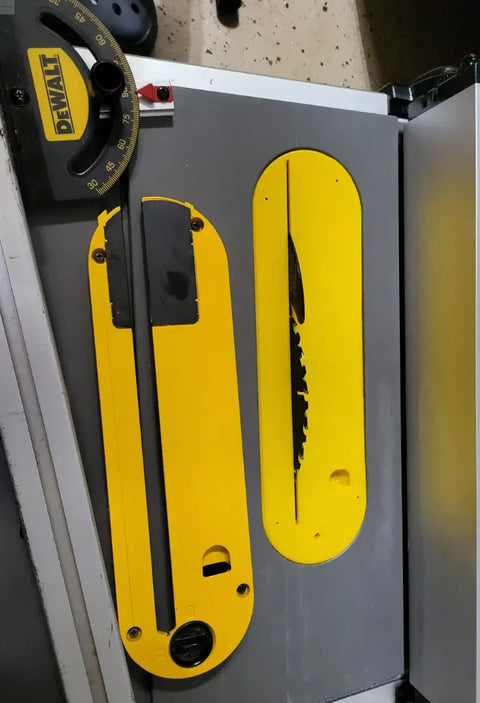 DeWalt DWE7485 Table Saw Zero Clearance Insert Kerf Plate & Locking Nut Michael's Plastics