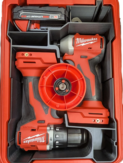 Milwaukee M18 3650-22CT Drill Insert and Impact Driver Compact Packout Insert - Michael's Plastics