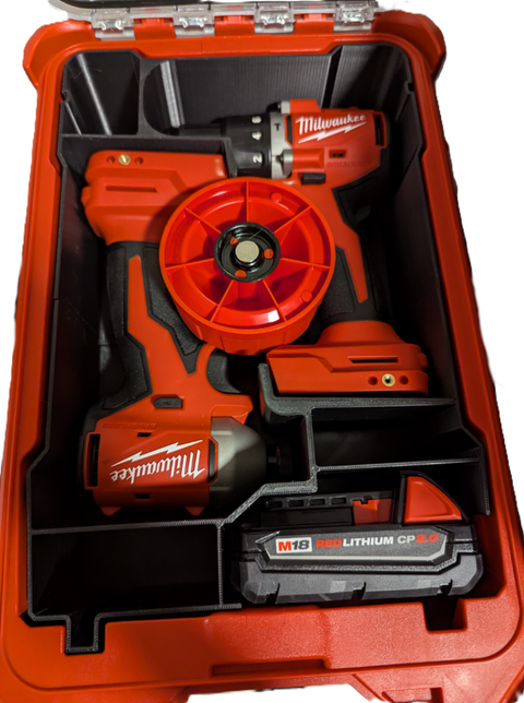 Milwaukee M18 3650-22CT Drill Insert and Impact Driver Compact Packout Insert - Michael's Plastics